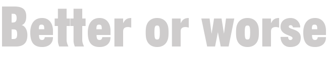 better or worse logo