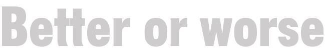 better or worse logo